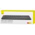 Baseus K01B Wireless Tri-Mode Keyboard (Bluetooth 5.0 & Wireless 2.4G) | Silent English Layout Keyboards - Grey